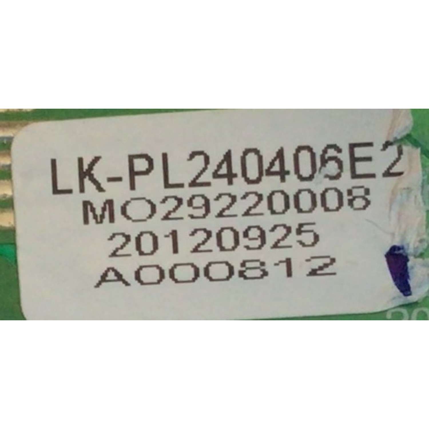 FUENTE PARA TV SEIKI / NUMERO DE PARTE LK-PL240406E2 / LKP-PL034 / MO29220008 / 20120925 / A000812 / PANEL V216BG1 -LE1 REV.C1 / MODELO SE222FS - Imagen 2